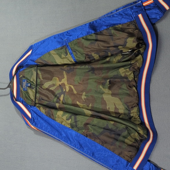 Polo Ralph Lauren Jacket Men's L Blue Satin Ralph's Tigers Varsity Letterman P - Picture 11 of 15